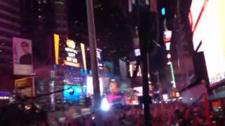 Times Square NYE countdown 2014