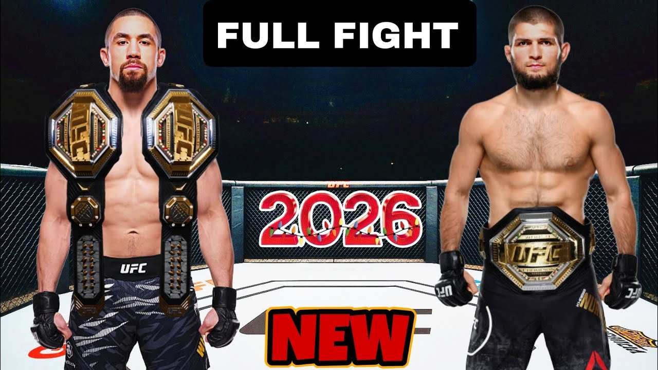 [ UFC ] Robert whittaker vs. Khabib nurmagomedov - Championship Fight 2026