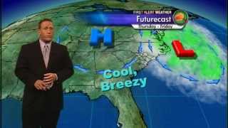 Still some clouds. Unseasonably cool and breezy Thursday
