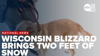 Blizzard in Green Bay, WI, brings two feet of snow
