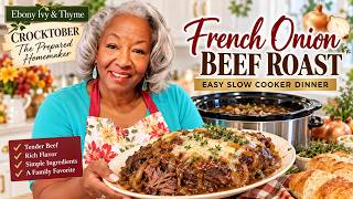 French Onion Beef Roast | Prepared Homemaker | CROCKtober