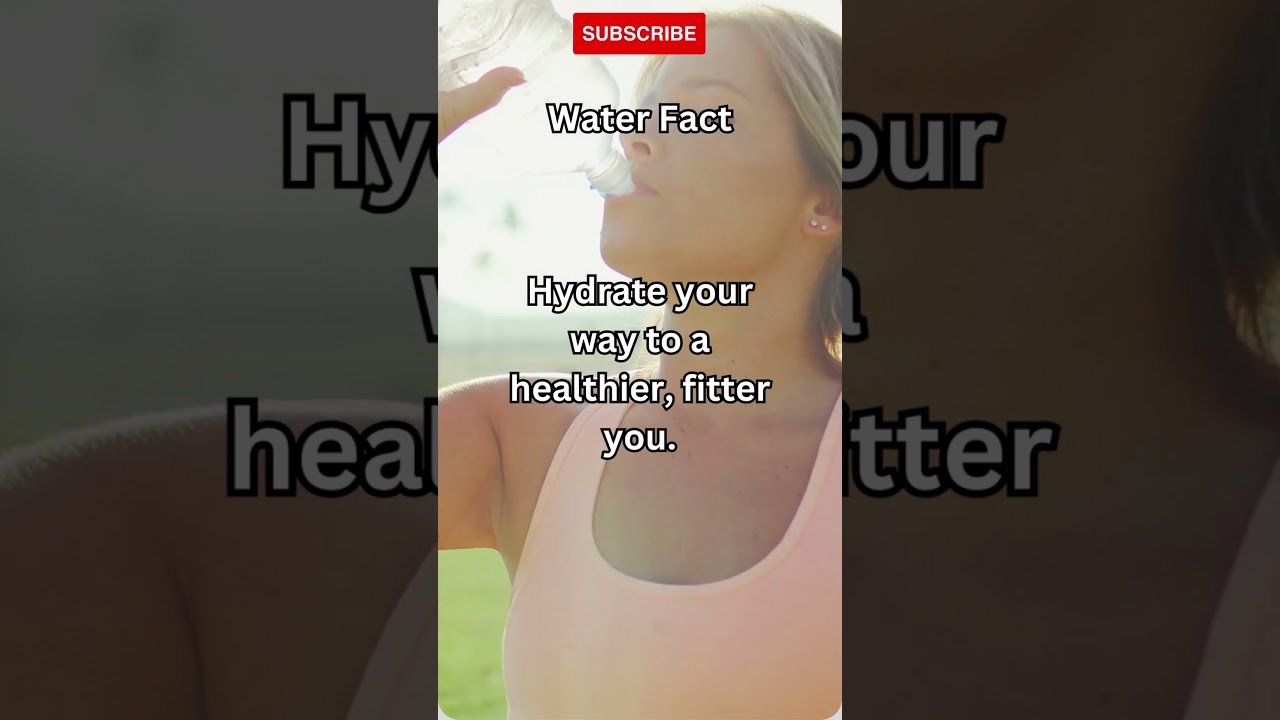 Water is your body's elixir of life; stay hydrated for success. 