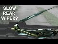 Rear window wiper troubleshooting