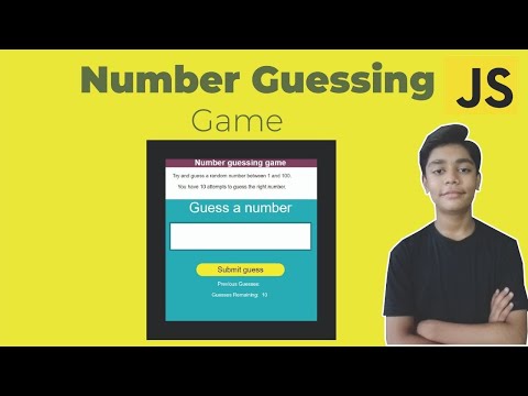 JAVASCRIPT Course Project Based Learning - Number Guessing Using Javascript