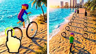 Impossible Stunt Bicycle Tracks 3D - Big Bike Run - iOS Android GamePlay #21 screenshot 1