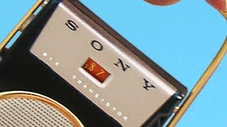 The most influential transistor radio design of all time 1958 Sony vintage unboxing