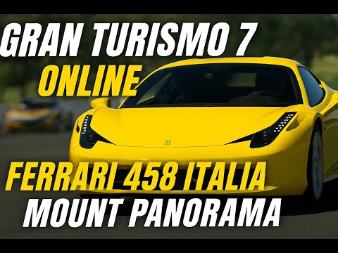 Gran Turismo 7 Online: Batalha Insana com Ferrari 458 Italia em Mount Panorama