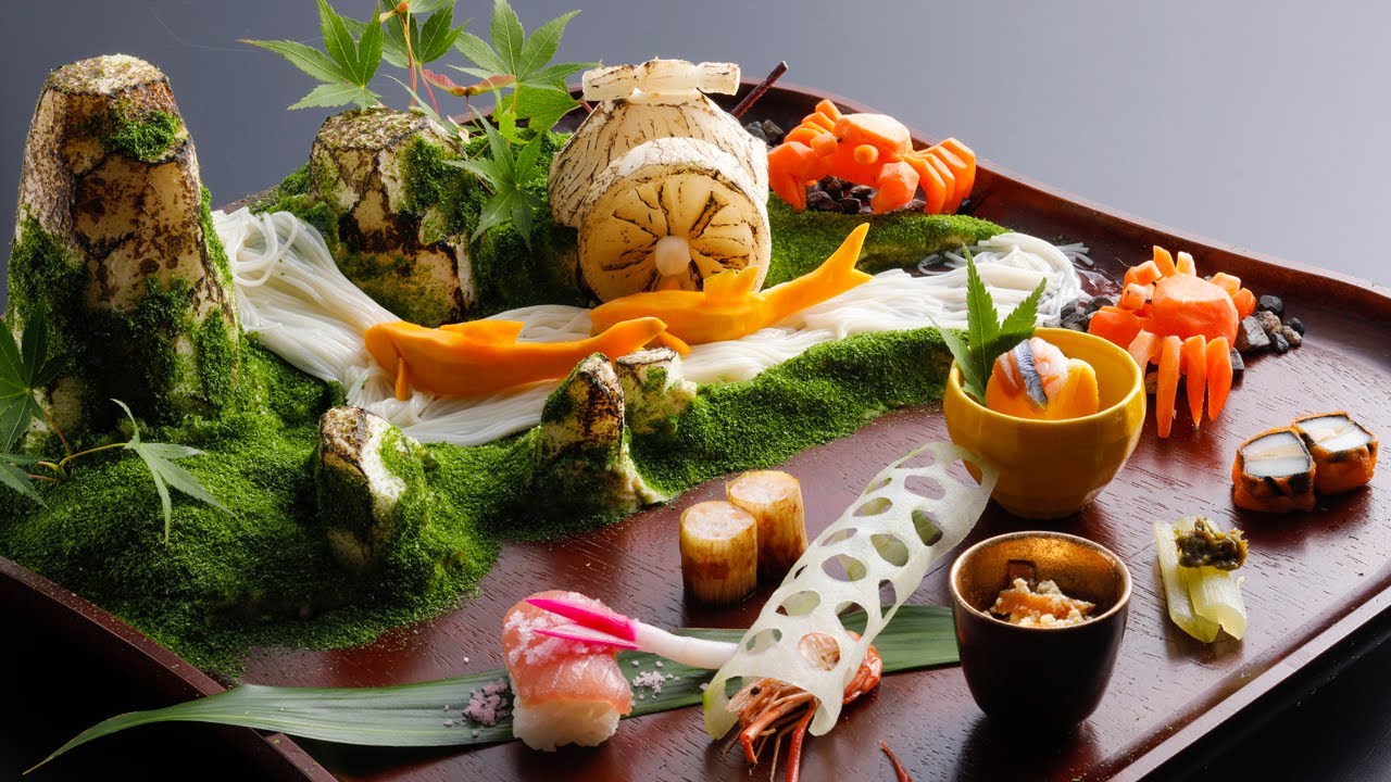 日本の職人技】和食料理人が淡路島の風景を料理で表現！Japanese Food