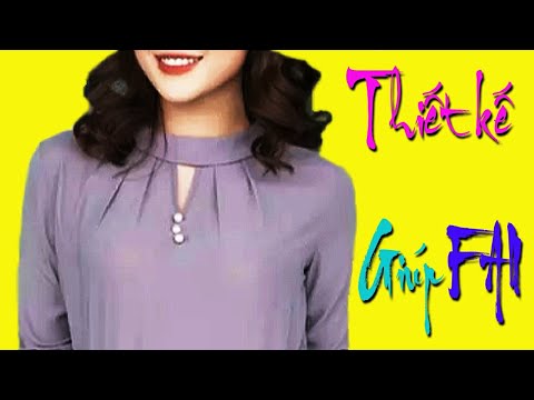 Video Cắt May Áo Cổ Tròn - Xếp Nhiều Ly Ở Cổ Áo - Hai Lúa - YouTube
