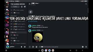 Arklar yeni discord sunucsu aćtım eski sunucuya kimse gelmedi buna gelin!!!