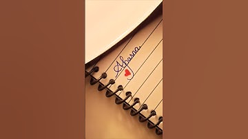 How to Write Smooth Handwriting | Writing A for Aparna Name❤ #calligraphy #cursivewriting