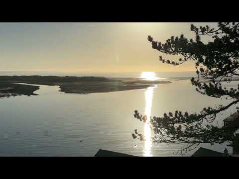 A panoramic sea view from Aberdovey Hillside Village it pans from east through south to west