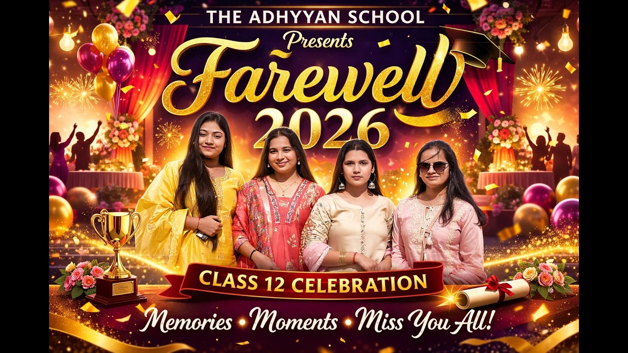 Farewell 2026 | The Adhyyan School Meerut | Class 12 Farewell ...