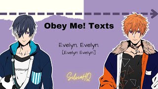 Obey Me! [] Evelyn, Evelyn. - SilviaHQ texts