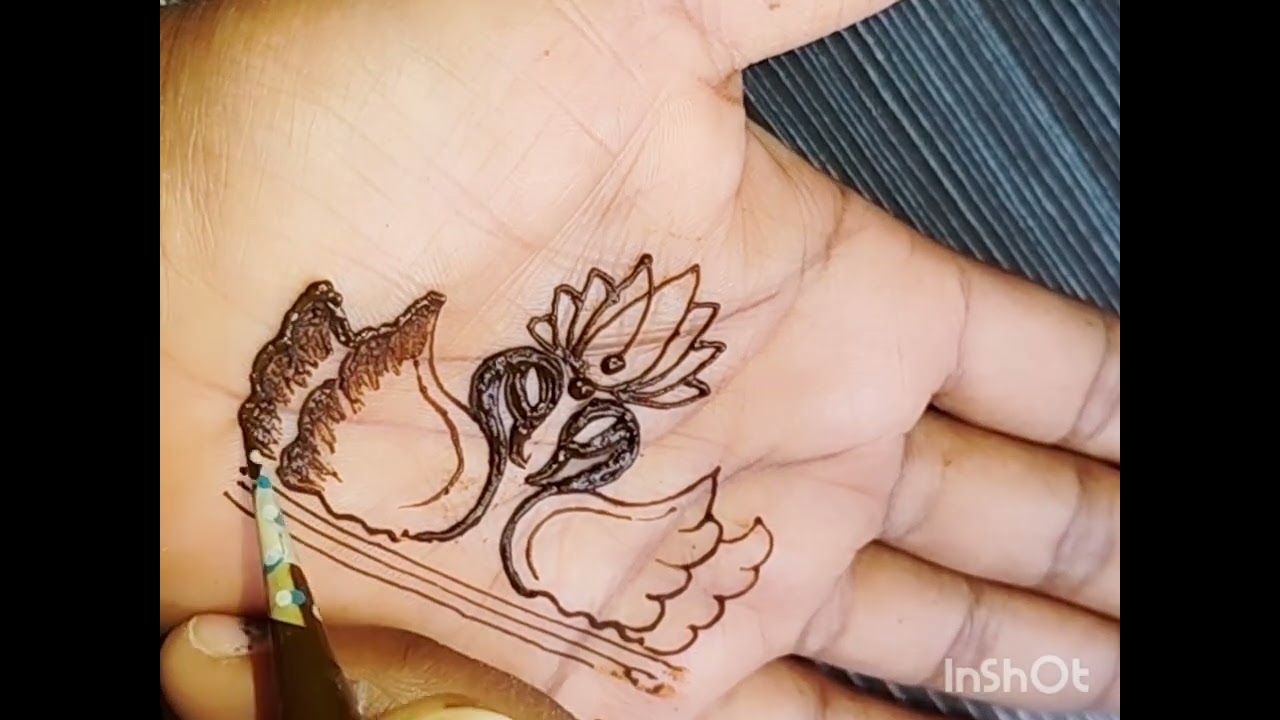 How to make very easy duck design in bridalhenn| डक डिज़ाइन कैसे बनाए | begginers join shikhamehandi