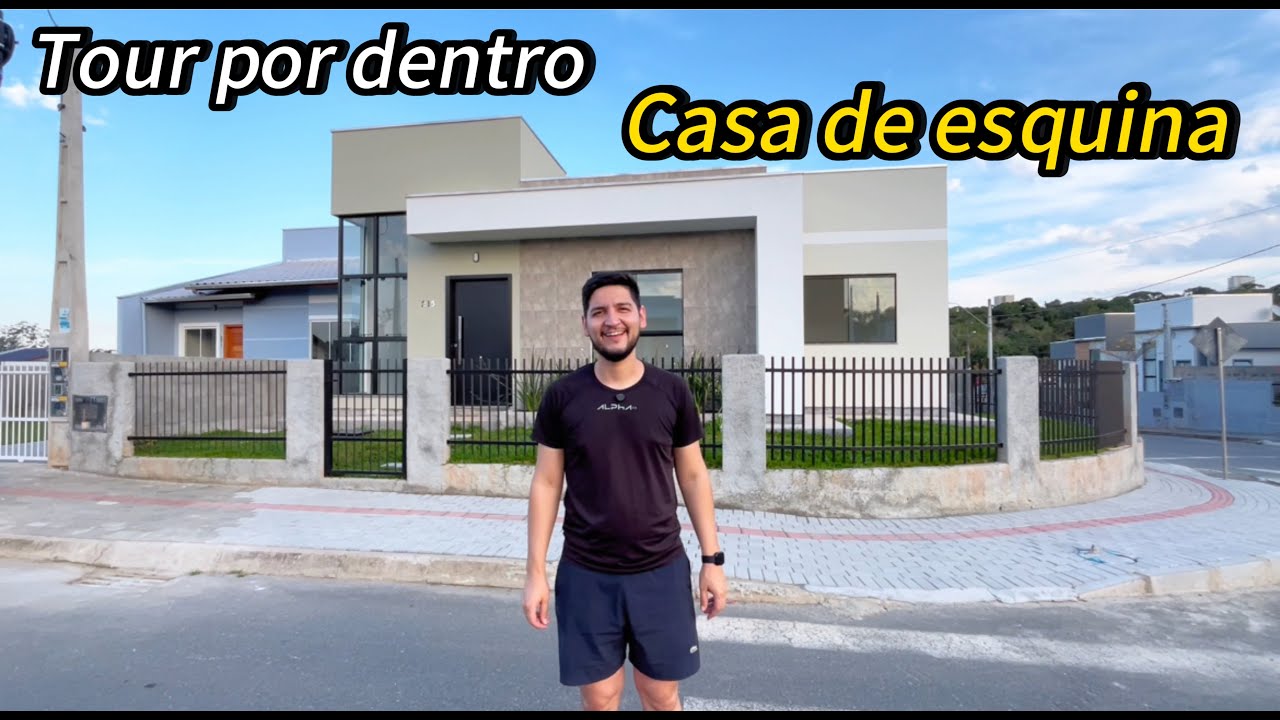 Tour por dentro de uma casa de ESQUINA MODERNA!