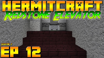 Minecraft Hermitcraft Vanilla - S2E12 - Redstone Elevator (designed by WoolyCreeper)