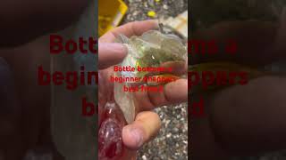 Glass substitute for beginner knappers #flintknapping #glassbottle #glassvase