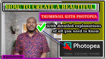 How to Create a thumbnail with Photopea | Create a YouTube Thumbnail for your videos