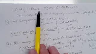 Dilution of Solutions Problems Explained Video