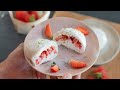 La recette buzz : Mochis express fraise en 15 min (sans farine de riz)