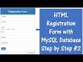 How to connect html form with mysql database using php