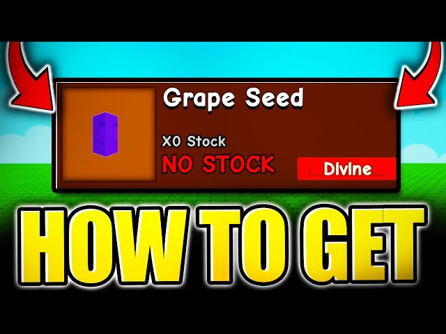 HOW TO GET GRAPE SEED SHOWCASE in GROW A GARDEN! ROBLOX - YouTube