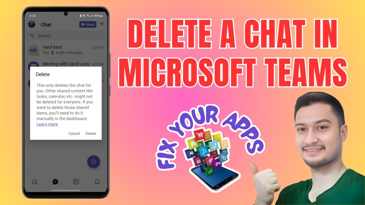 How to Delete a Chat in Microsoft Teams - YouTube