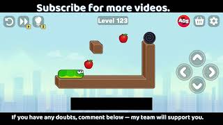 Snake Puzzle Slither to Eat Level 121, 122, 123, 124, 125 Walkthrough 🐍🍎 | SolutionGuruji