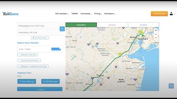 How to use TollGuru Toll Calculator to calculate tolls in the US, Canada and Mexico