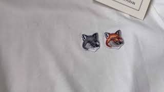 메종키츠네 더블폭스 라떼 반팔티 사이즈 팁 및 코디