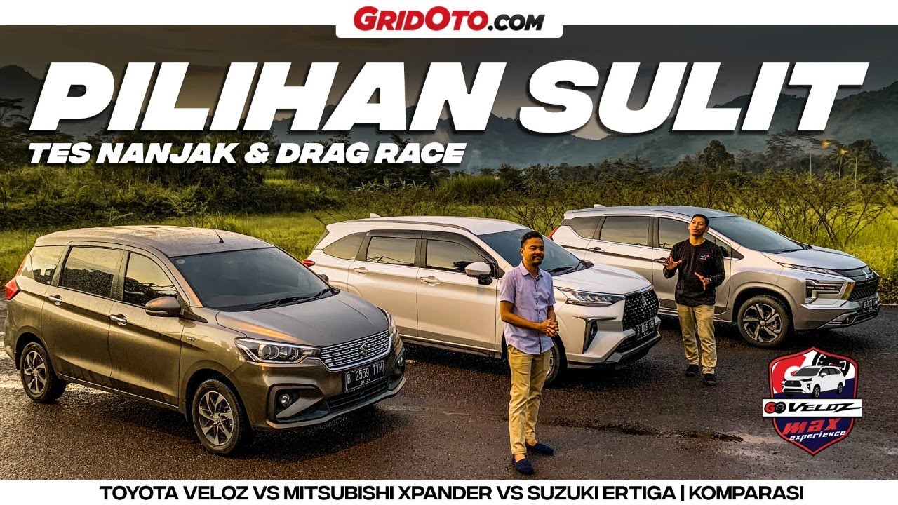DUEL PANAS Toyota VELOZ VS XPANDER dan ERTIGA | Komparasi | GridOto