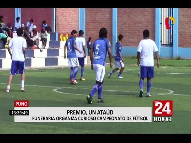 Funeraria organiza peculiar torneo llamado “Copa Ataúdes” en Puno