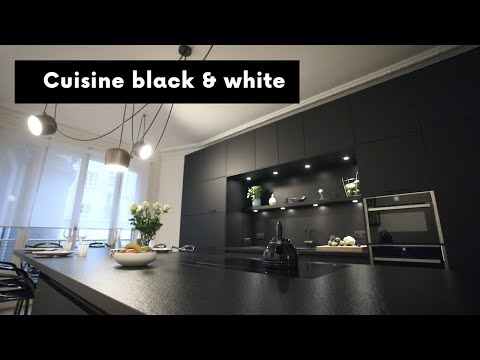 Vidéo: Cuisine Rouge Et Noire (56 Photos): Set De Cuisine En Blanc Et Noir à L'intérieur