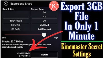 How To Export Video In KineMaster Fast | 🔴 Live Proof |Kinemaster tutorial