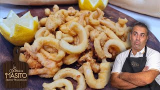 El APERITIVO mas FAMOSO de CANTABRIA, las RABAS de CALAMAR