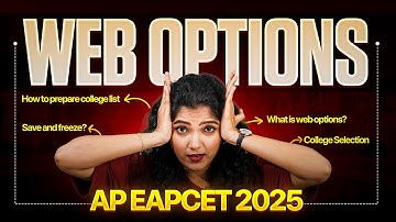 Ap Eamcet 2025 Web Options Step By Step Process | how to choose web options | telugu | EAPCET | 2025