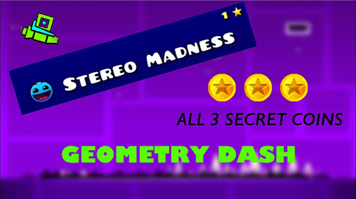 Stereo Madness All Secret Coins | Geometry Dash