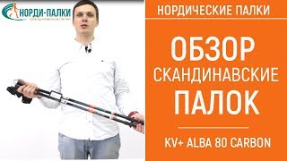 Обзор палок для скандинавской ходьбы KV+ ALBA 80 CARBON