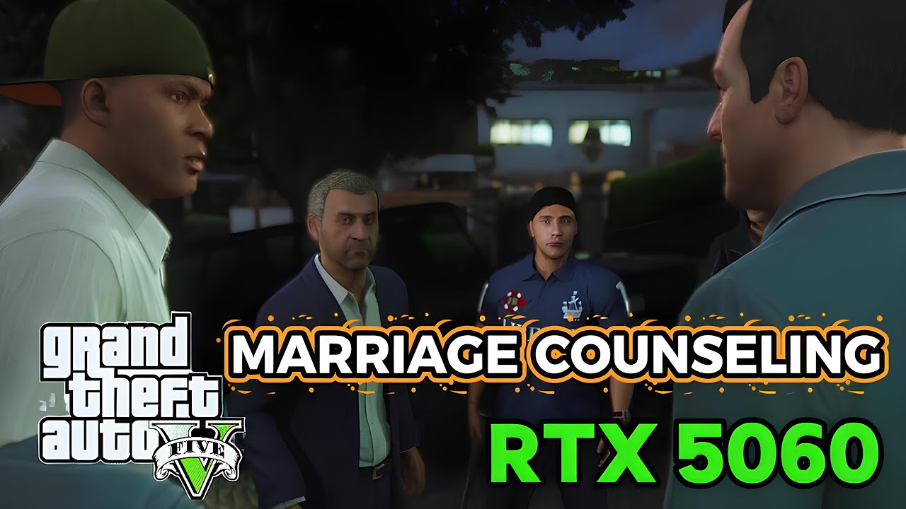 GTA V Marriage Counseling Mission RTX 5060 GTA Enhanced Gameplay 