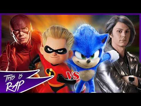 Flash vs Quicksilver vs Sonic vs Dash - Batalla de Rap | This is brayan Ft. Zarth Rap, Raw14, Andrés