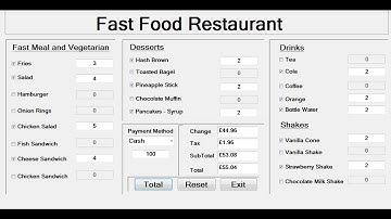 How to Create a Fast Food Restaurant Systems in Visual Basic.Net - Tutorial 3 of 3