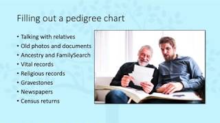 What is a genealogy pedigree chart?