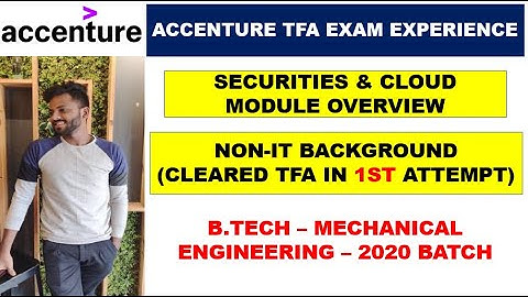 Accenture TFA Exam Experience | Non-IT Background Cleared TFA In 1st Attempt | Cloud Modules