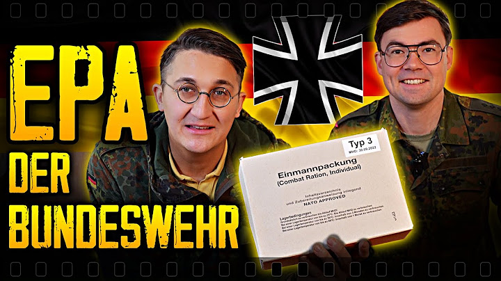 EPA of the Bundeswehr in the test - one-man pack (NEW) - field rations