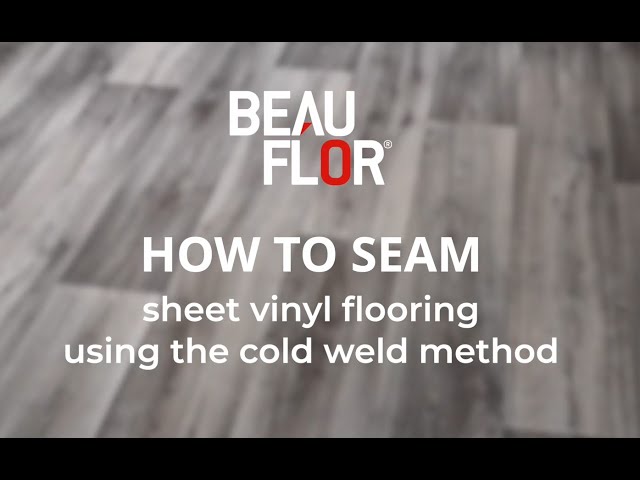 How to glue down and seam Vinyl sheet flooring 