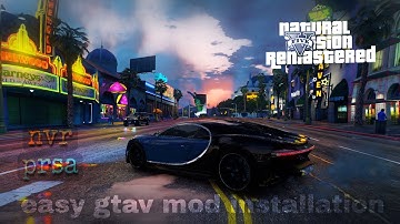 How To Install Graphics Mod In GTA 5 (NVR+PRSA GraphicsMod) How To Instal lnatural vision remastered