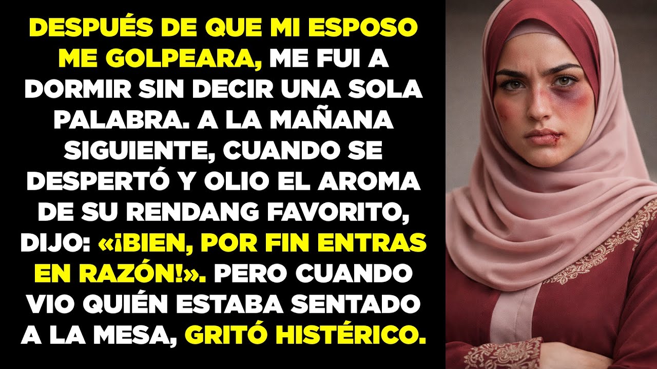 Mi esposo me golpeó la cara una y otra vez… pero por la mañana hice que se pusiera histérico porque…
