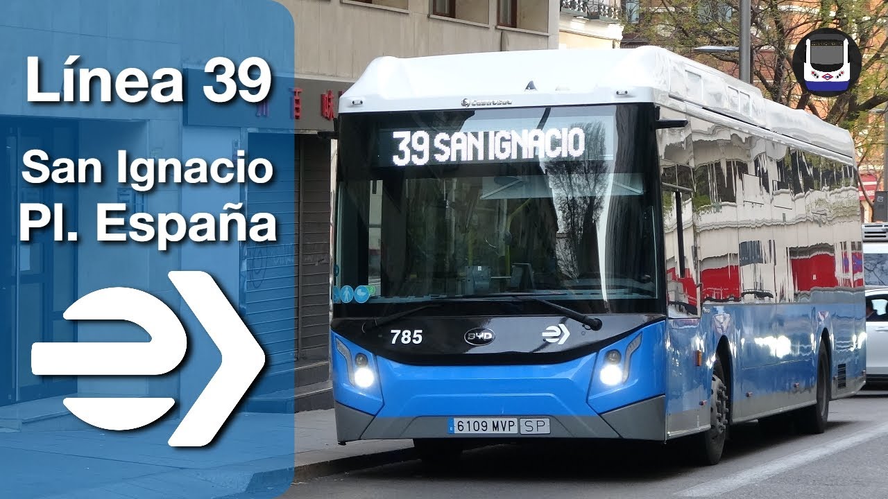 Viaje en la línea 39 de EMT Madrid | San Ignacio - Plaza de España
