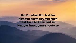 Imagine Dragons - Bad Liar [Lyrics]